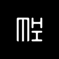 mhi carta logotipo vetor projeto, mhi simples e moderno logotipo. mhi luxuoso alfabeto Projeto