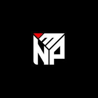 mnp carta logotipo vetor projeto, mnp simples e moderno logotipo. mnp luxuoso alfabeto Projeto