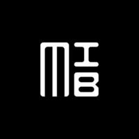 mib carta logotipo vetor projeto, mib simples e moderno logotipo. mib luxuoso alfabeto Projeto