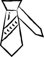 gravata mão desenhado vetor ilustração