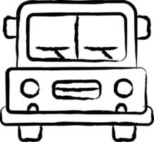 escola ônibus mão desenhado vetor ilustração