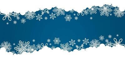 inverno e Natal fundo vetor Projeto com flocos de neve com copyspace