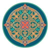 decorativo arabesco e ornamental mandala símbolos conjunto isolado vetor