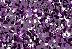 pano de fundo vector roxo claro com formas abstratas.