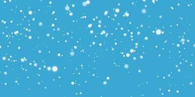 queda flocos de neve em azul fundo. Natal neve. vetor ilustração