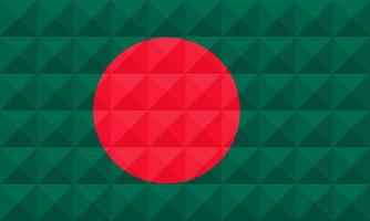 bandeira artística de bangladesh com design de arte de conceito de onda geométrica vetor