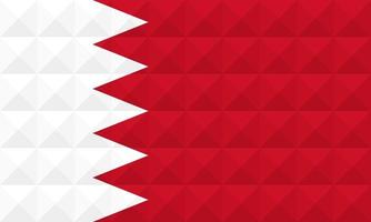 bandeira artística do Bahrein com design de arte de conceito de onda geométrica vetor