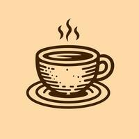 simples café copo símbolo logotipo. vetor ilustração