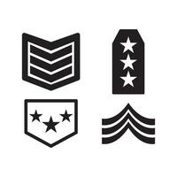 militares classificação ícone logotipo vetor Projeto modelo