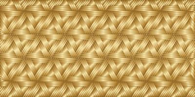 padrão geométrico com fundo dourado de listras trançadas vetor