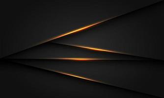 triângulo de sombra de luz de ouro abstrato no design metálico escuro moderno luxo futurista fundo vector