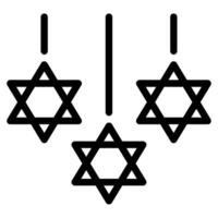 hanukkah decoração ilustração ícones para rede, aplicativo, infográfico, etc vetor