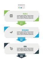 modelo de infográfico de conceito de negócio com fluxo de trabalho. vetor