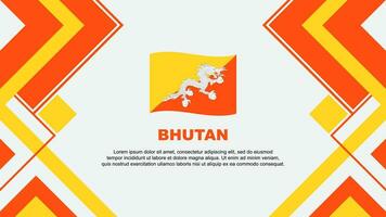 Butão bandeira abstrato fundo Projeto modelo. Butão independência dia bandeira papel de parede vetor ilustração. Butão bandeira