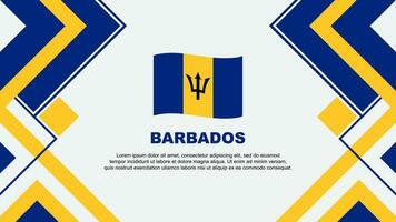 barbados bandeira abstrato fundo Projeto modelo. barbados independência dia bandeira papel de parede vetor ilustração. barbados bandeira