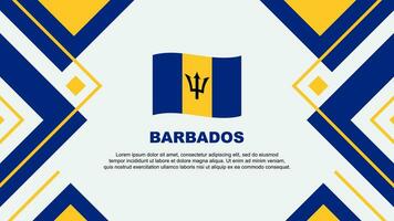 barbados bandeira abstrato fundo Projeto modelo. barbados independência dia bandeira papel de parede vetor ilustração. barbados ilustração