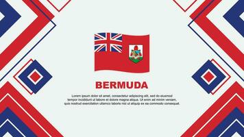 Bermudas bandeira abstrato fundo Projeto modelo. Bermudas independência dia bandeira papel de parede vetor ilustração. Bermudas fundo