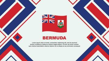 Bermudas bandeira abstrato fundo Projeto modelo. Bermudas independência dia bandeira papel de parede vetor ilustração. Bermudas bandeira