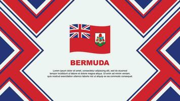 Bermudas bandeira abstrato fundo Projeto modelo. Bermudas independência dia bandeira papel de parede vetor ilustração. Bermudas vetor