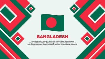 Bangladesh bandeira abstrato fundo Projeto modelo. Bangladesh independência dia bandeira papel de parede vetor ilustração. Bangladesh desenho animado