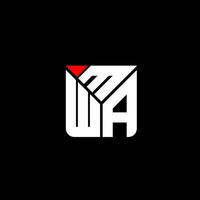 mwa carta logotipo vetor projeto, mwa simples e moderno logotipo. mwa luxuoso alfabeto Projeto