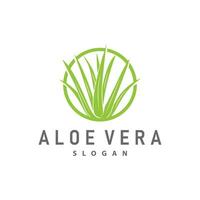 aloés vera logotipo Projeto simples ilustração saúde ervas plantar Relva vetor