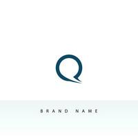 simples inicial carta q logotipo isolado em Duplo fundo. utilizável para o negócio e branding logotipos. plano vetor logotipo Projeto modelo elemento.