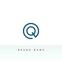 simples inicial carta q logotipo isolado em Duplo fundo. utilizável para o negócio e branding logotipos. plano vetor logotipo Projeto modelo elemento.