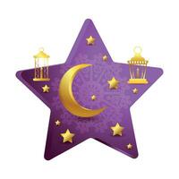 ilustração ramadan kareem vetor