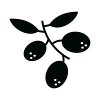 surpreendente ícone do azeitonas, saudável e orgânico Comida vetor