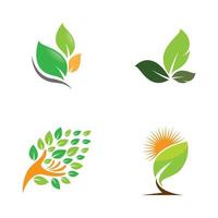 ilustração das imagens do logotipo da ecologia vetor