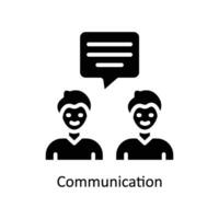 comunicação vetor sólido ícone Projeto ilustração. o negócio e gestão símbolo em branco fundo eps 10 Arquivo