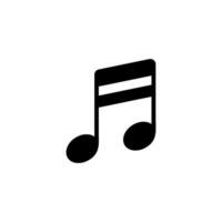 simples ícone do musical notas vetor