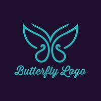 borboleta logotipo Projeto vetor modelo, borboleta logotipo para lindo e spa o negócio