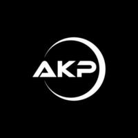 akp carta logotipo projeto, inspiração para uma único identidade. moderno elegância e criativo Projeto. marca d'água seu sucesso com a impressionante isto logotipo. vetor