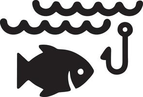 ícone pescaria logotipo Projeto vetor