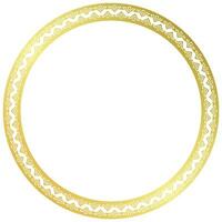 ouro quadro, Armação círculo padronizar para medalhas e prêmios vetor