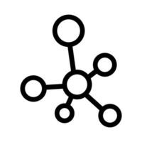 molécula ícone vetor. química ilustração placa. científico símbolo. químico títulos logotipo. vetor
