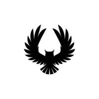 vôo coruja logotipo vetor ícone ilustração