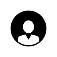 avatar ícone vetor. do utilizador ilustração placa conta símbolo. pessoal área logotipo. vetor