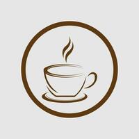 café copo logotipo vetor ícone ilustração Projeto