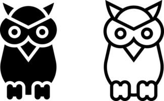 coruja ícone, sinal, ou símbolo dentro glifo e linha estilo isolado em transparente fundo. vetor ilustração