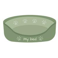 fofa vetor cama para cachorro, gato, bicho de estimação, animais