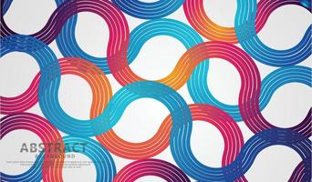 círculo colorido futurista abstrato e fundo das ondas. ilustração vetorial vetor