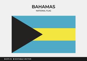 ilustração da bandeira nacional das bahamas vetor