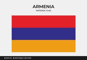 ilustração da bandeira nacional da armênia vetor