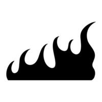 fogo chama logotipo vetor ilustração.