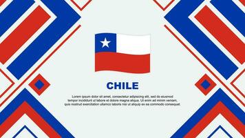 Chile bandeira abstrato fundo Projeto modelo. Chile independência dia bandeira papel de parede vetor ilustração. Chile bandeira