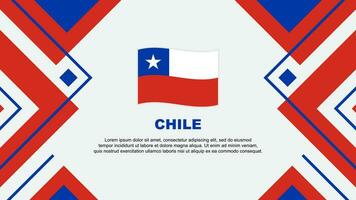 Chile bandeira abstrato fundo Projeto modelo. Chile independência dia bandeira papel de parede vetor ilustração. Chile ilustração