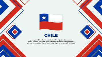 Chile bandeira abstrato fundo Projeto modelo. Chile independência dia bandeira papel de parede vetor ilustração. Chile fundo